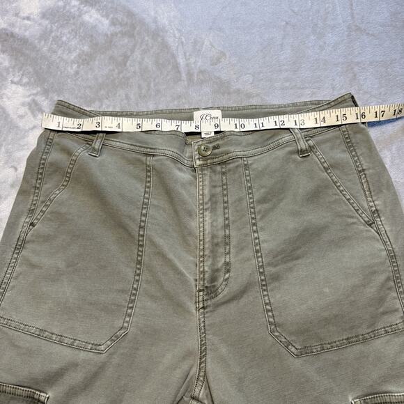 J. Crew Pants Womens 29 Slim Fit Cargo Military Green Pockets Stretch Chinos - Picture 7 of 14